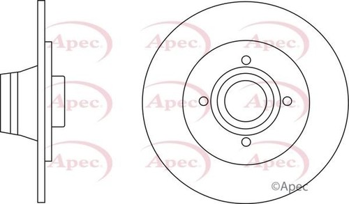Rear axle brake discs - discs, set