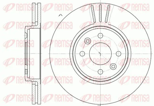 Brake disc front axle - disc,