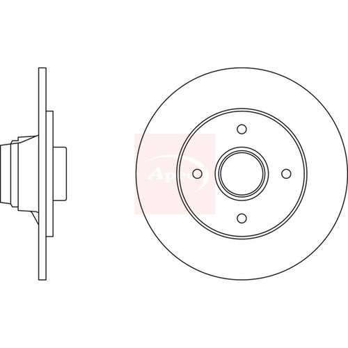 Brake discs solid rear - discs,