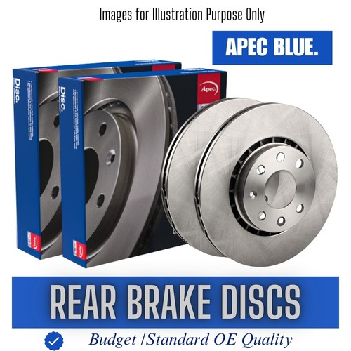 Brake discs pair rear - discs, for