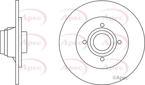 Rear axle brake - rear, set