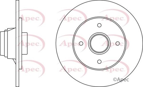 Rear axle brake discs - discs, set