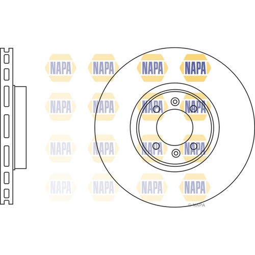 Brake discs vented front - 2x,