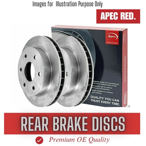 Brake discs pair rear - brake, for