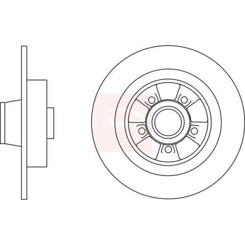 Brake discs solid rear - solid,