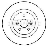 Borg beck bbd4814 - brake, disc