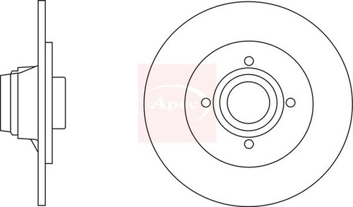 Brake disc rear - brake,